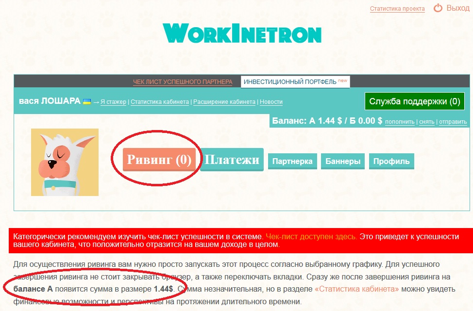 workinetron что такое ривинг, ривинговая система заработка